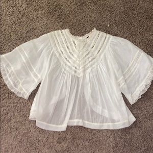 Free People Lace crop top